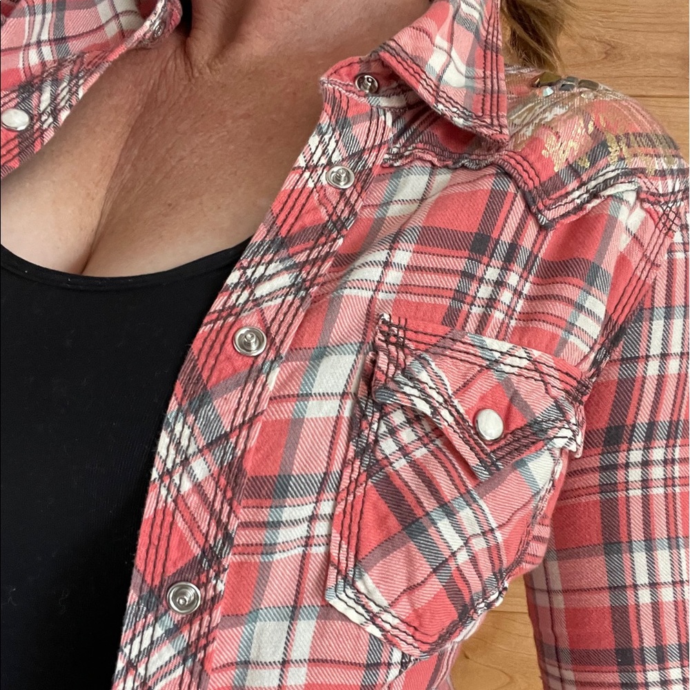 True Religion western flannel shirt